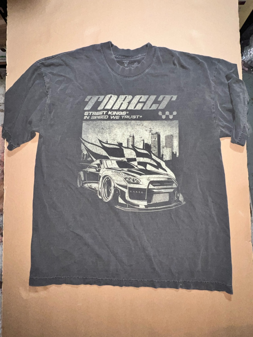 Men's Black Graphic Street Racing T‑Shirt Turner Cult